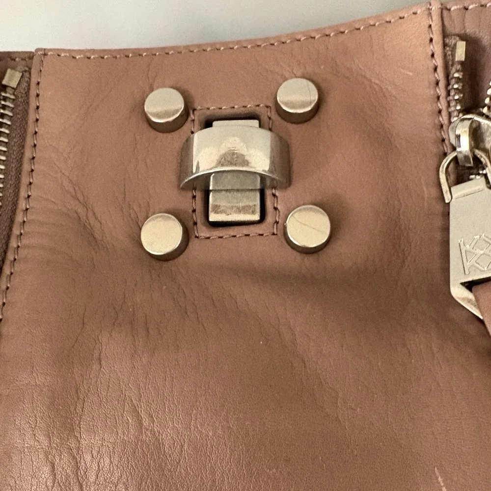 NEW CHRISTOPHER KON Leather Hobo Bag Handbag Purse Soft Pink Spring